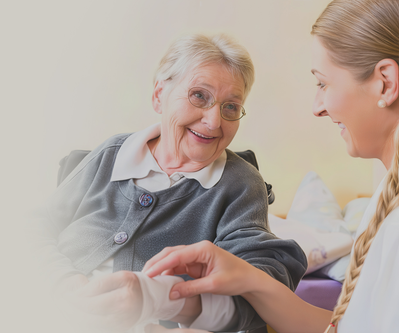 Opiekunka z podopiecznym